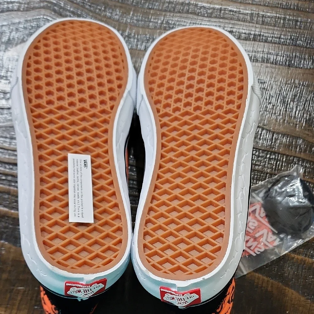 Vans High-Top Sneakers - Black and Orange - Picture 6 of 6